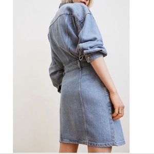 H&M Denim Shirt Dress Very Soft heavy Denim